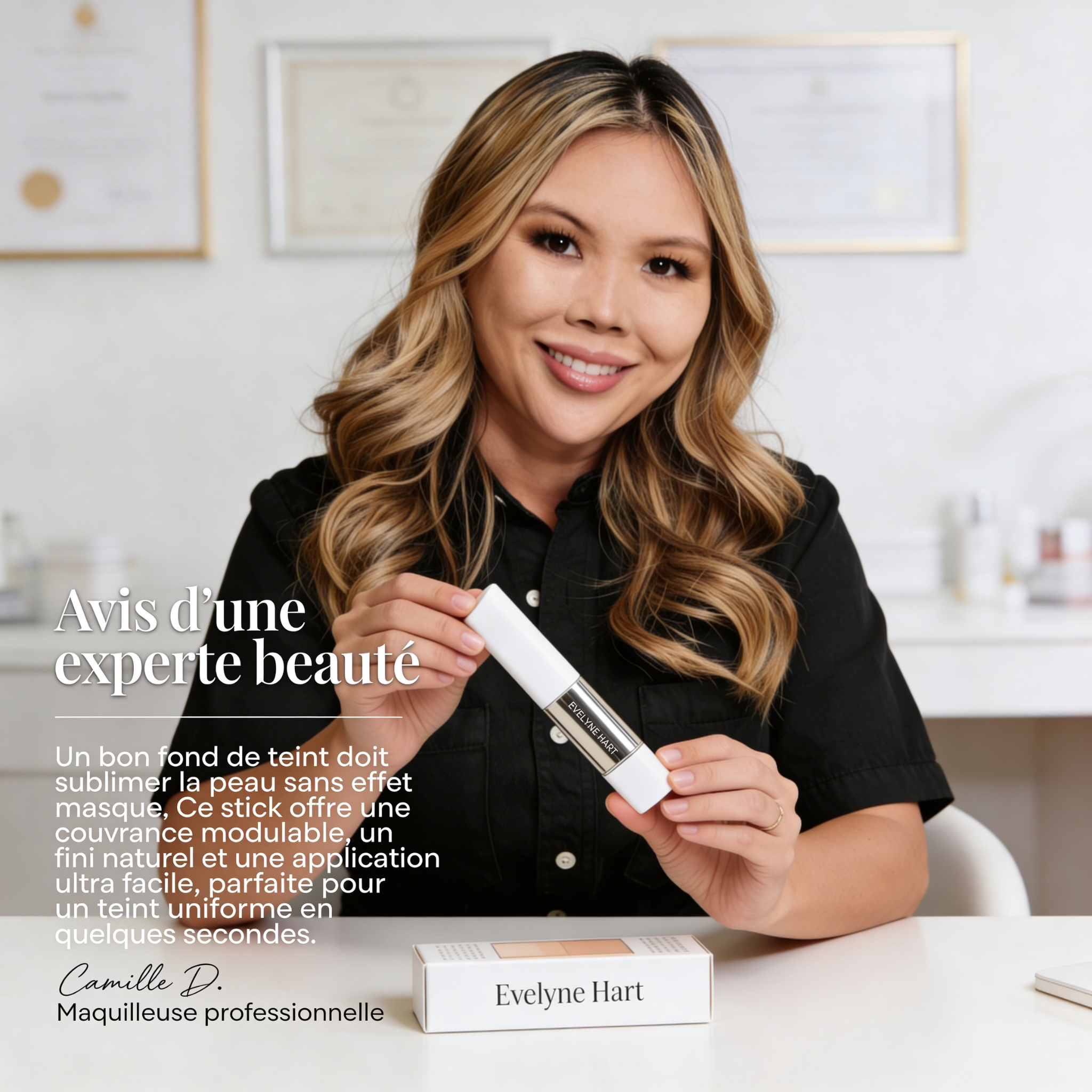 EvelyneHart® Fond de Teint Adaptatif